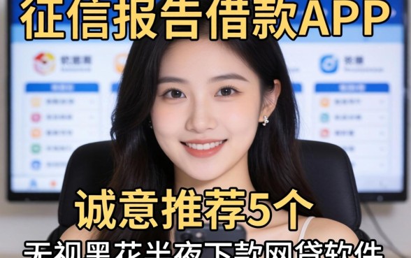 不看征信报告的借款app，诚意推荐5个无视黑花半夜下款的网贷软件