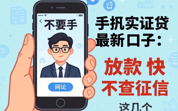 不要手机实名网贷最新口子:这几个放款快不查征信