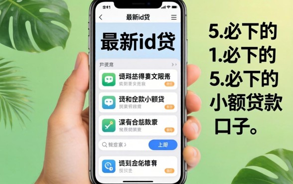 2026年iphone最新id贷,细致阐述五个必下的小额贷款口子