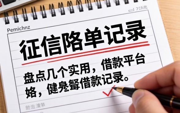 哪里可以看征信黑名单记录？盘点几个实用的借款平台
