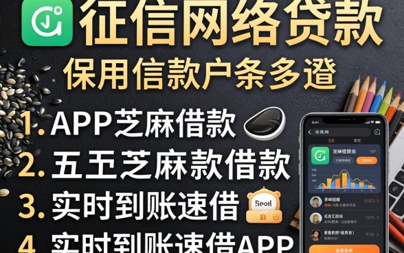 不看征信网络贷款，条列五个芝麻借款实时到账速借app