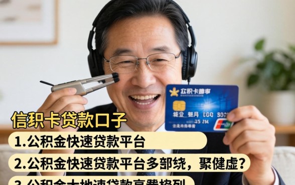 55岁有信用卡贷款口子，胪列五个公积金快速贷款平台