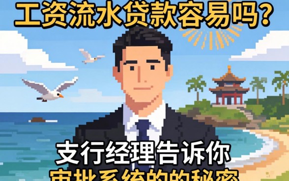只有工资流水贷款容易吗?支行经理告诉你审批系统的秘密