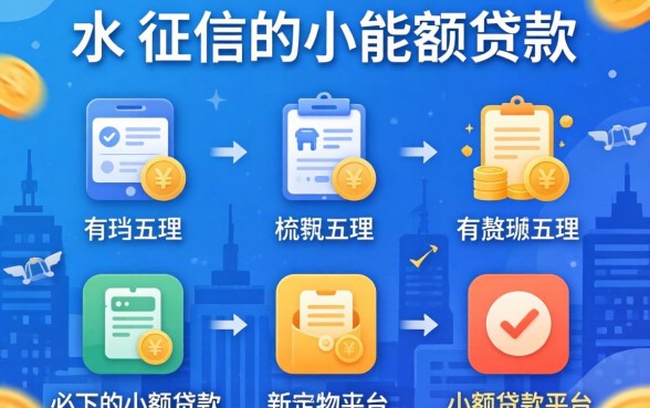不用征信的小额度贷款有哪些，梳理五个必下的小额贷款平台