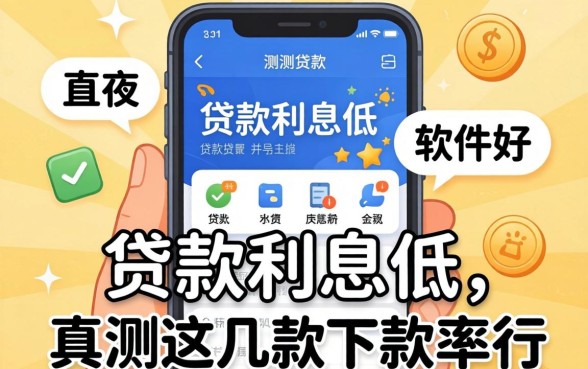 哪个贷款利息低的软件好？实测这几款下款率还行