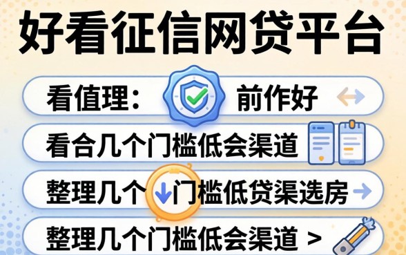 哪个不看征信网贷的平台好？整理几个门槛低的渠道