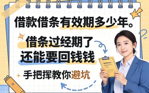 借款借条有效期多少年?借条过期了还能要回钱吗?手把手教你避坑