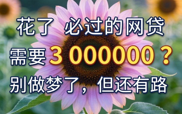 大数据花了必过的网贷需要30000？别做梦了，但还有路