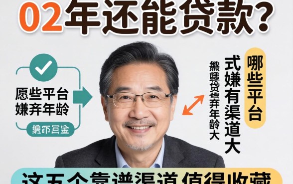 62岁还能贷款吗？哪些平台不嫌弃年龄大？这五个靠谱渠道值得收藏