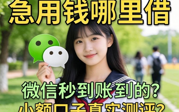 大学生急用钱哪里借?微信秒到账的小额口子真实测评分享