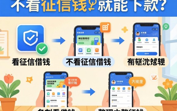 不看征信借钱，整理五个可以不看征信就能下款的软件