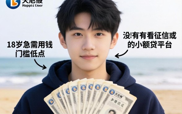 刚满18岁急需用钱，有没有不看征信或者门槛低点的小额贷平台推荐？