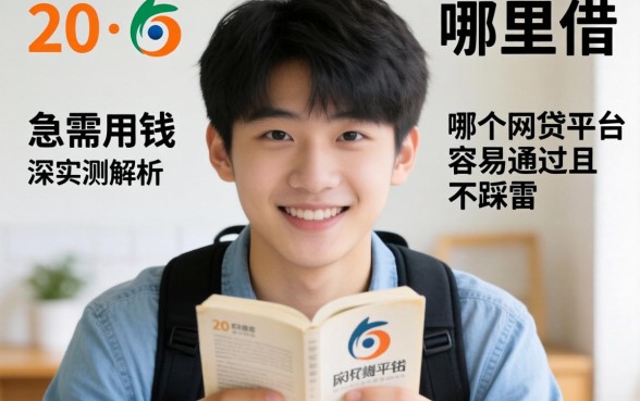 刚满20岁急需用钱哪里借?哪个网贷平台容易通过且不踩雷?深度实测解析
