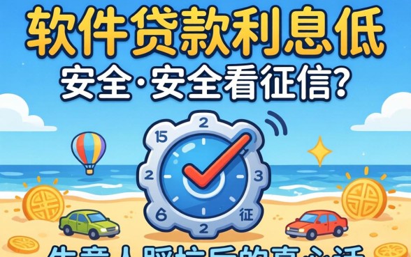 哪个软件贷款利息低又安全不看征信？生意人踩坑后的真心话