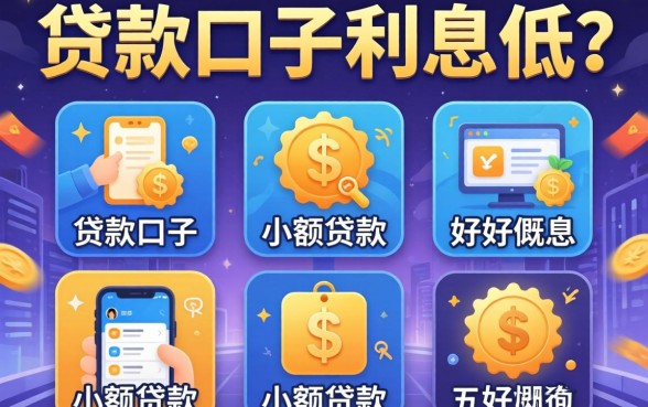 哪些贷款口子利息低点，概括五个比较好的小额贷款软件