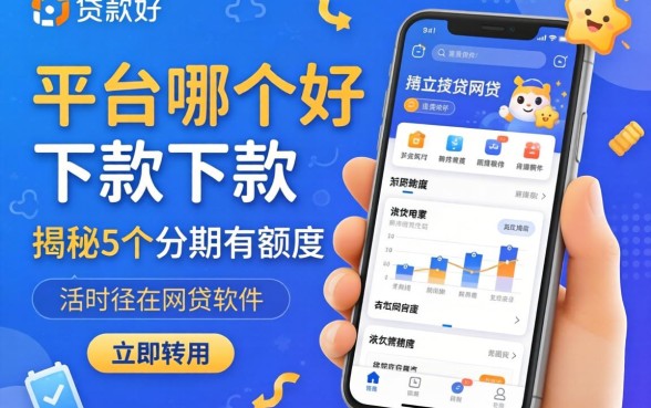 贷款平台哪个好下款，揭秘5个分期有额度的网贷软件