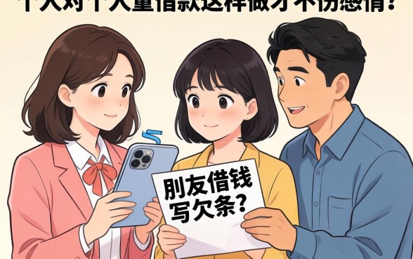 亲戚朋友借钱不写欠条？个人对个人的借款这样做才不伤感情