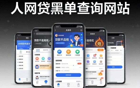 个人网贷黑名单查询网站,归集五个黑白贷款不是高炮的软件