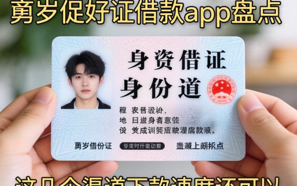 19岁凭身份证借款app盘点，这几个渠道下款速度还可以