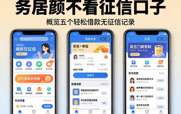 大额不看征信口子，概览五个轻松借款无征信记录的app