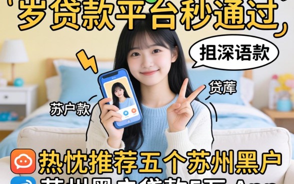 17岁贷款平台秒通过，热忱推荐五个苏州黑户贷款5万的app