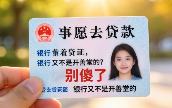 光拿身份证去贷款?别傻了,银行又不是开善堂的