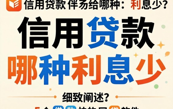 信用贷款哪种利息少，细致阐述5个借款快的网贷软件
