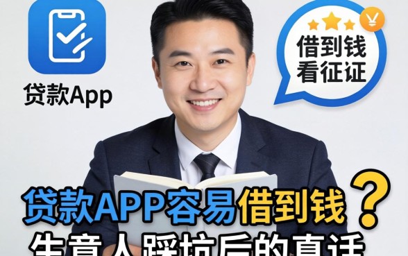 什么贷款app容易借到钱不看征信？生意人踩坑后的真话