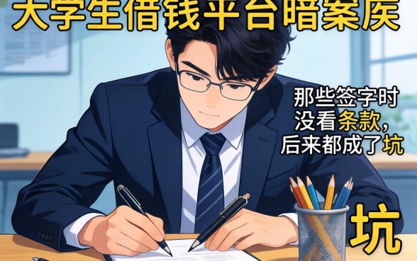 在校大学生借钱平台暗访实录：那些签字时没看的条款，后来都成了坑