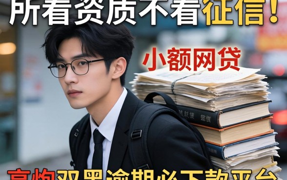 我试了那些所谓不看资质不看征信的小额网贷，结果高炮双黑逾期必下款平台的真相让我背了一身债