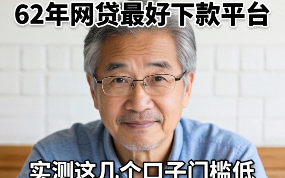 62岁网贷最好下款的平台有哪些？实测这几个口子门槛低