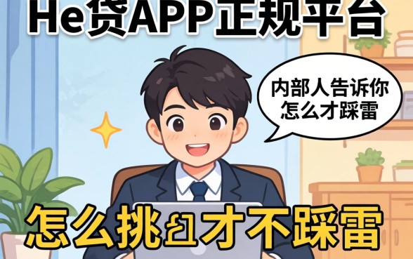 像瑞e贷app一样的正规平台，内部人告诉你怎么挑才不踩雷