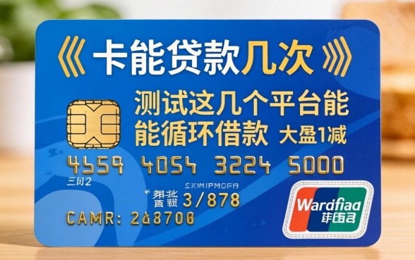 关于一张卡能贷款几次,实测这几个平台能循环借款