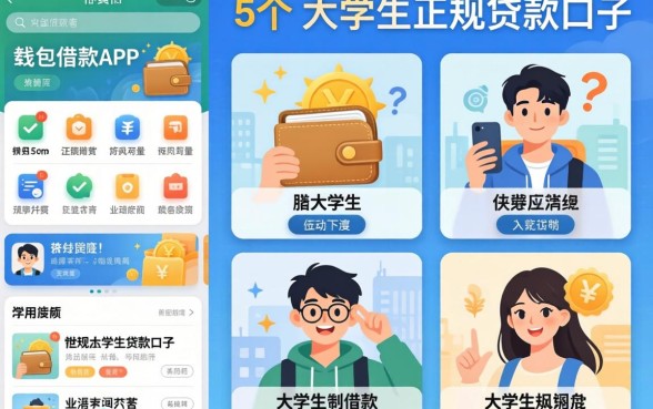 像易借钱包借款app下载一样正规的贷款口子，详尽说明5个大学生可以使用的app