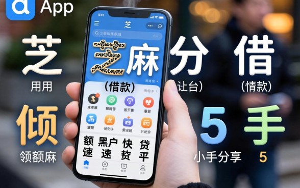 哪个app可以用芝麻分借款,倾情分享5个手机小额黑户快速贷款平台