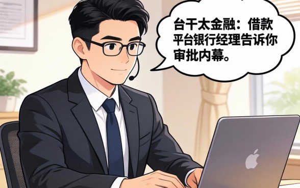 像欢太金融一样的借款平台,银行经理告诉你审批内幕