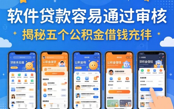 在哪个软件贷款最容易通过审核,揭秘五个公积金借钱软件