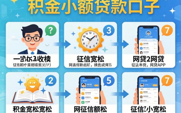 可用公积金小额贷款的口子,细致阐述5个对征信宽松的网贷app