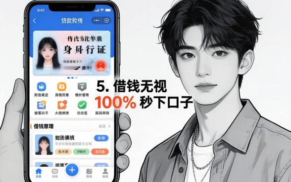 18岁身份证贷款软件,梳理5个借钱无视黑白100%秒下口子