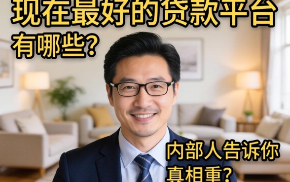 别被广告忽悠，现在最好的贷款平台有哪些？内部人告诉你真相