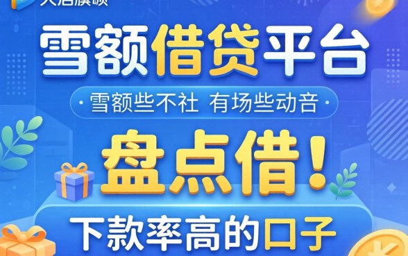 大额借钱平台有哪些可以借?盘点几个下款率高的口子