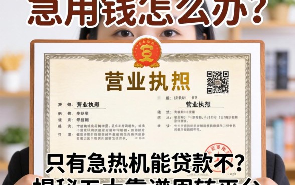 做生意急用钱怎么办?只有营业执照能贷款不?揭秘五大靠谱周转平台