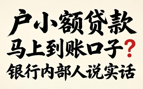 2026黑户小额贷款马上到账口子?银行内部人说实话