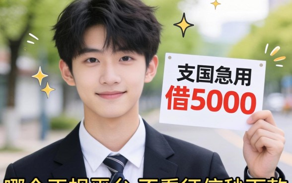 刚满20岁想借5000急用，哪个正规平台不看征信秒下款？