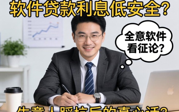哪个软件贷款利息低又安全不看征信？生意人踩坑后的真心话
