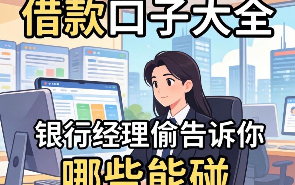 2026最新借款口子大全：银行经理偷偷告诉你哪些能碰
