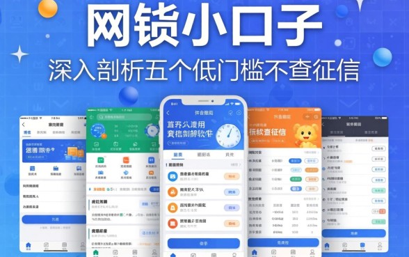 2026网贷小口子，深入剖析五个低门槛不查征信的软件