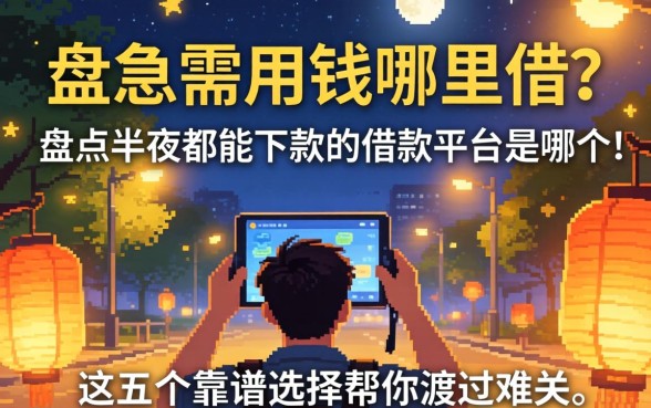 半夜急需用钱哪里借?盘点半夜都能下款的借款平台是哪个,这五个靠谱选择帮你渡过难关