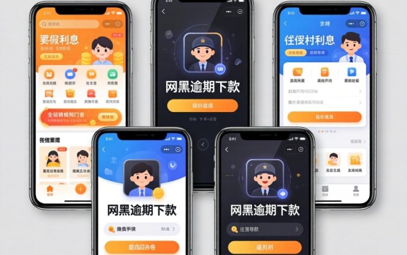 借款app利息，陈列五个网黑逾期下款软件