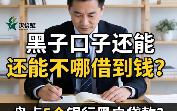 征信黑了还能在哪借到钱？盘点5个银行黑户贷款的口子